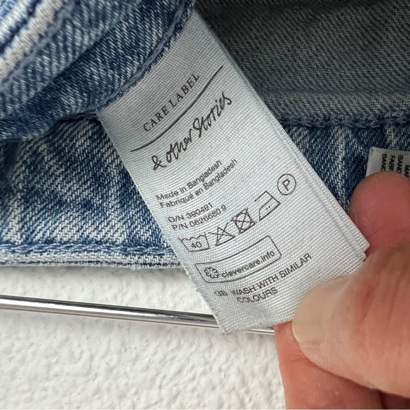 & Other Stories Paris Atelier Straight Leg Denim Jeans 25 - Picture 8 of 8